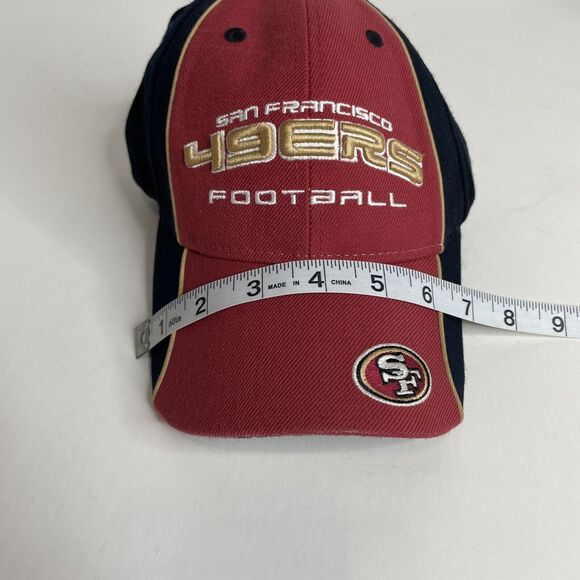 San Francisco 49ers Football Hat, Reebok, Wool Blend, Red, Adjustable Cap - Picture 9 of 10